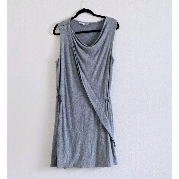 WAYNE Gray Wool Blend  Sleeveless Cinch Back Dress Size Large - Picture 1 of 6